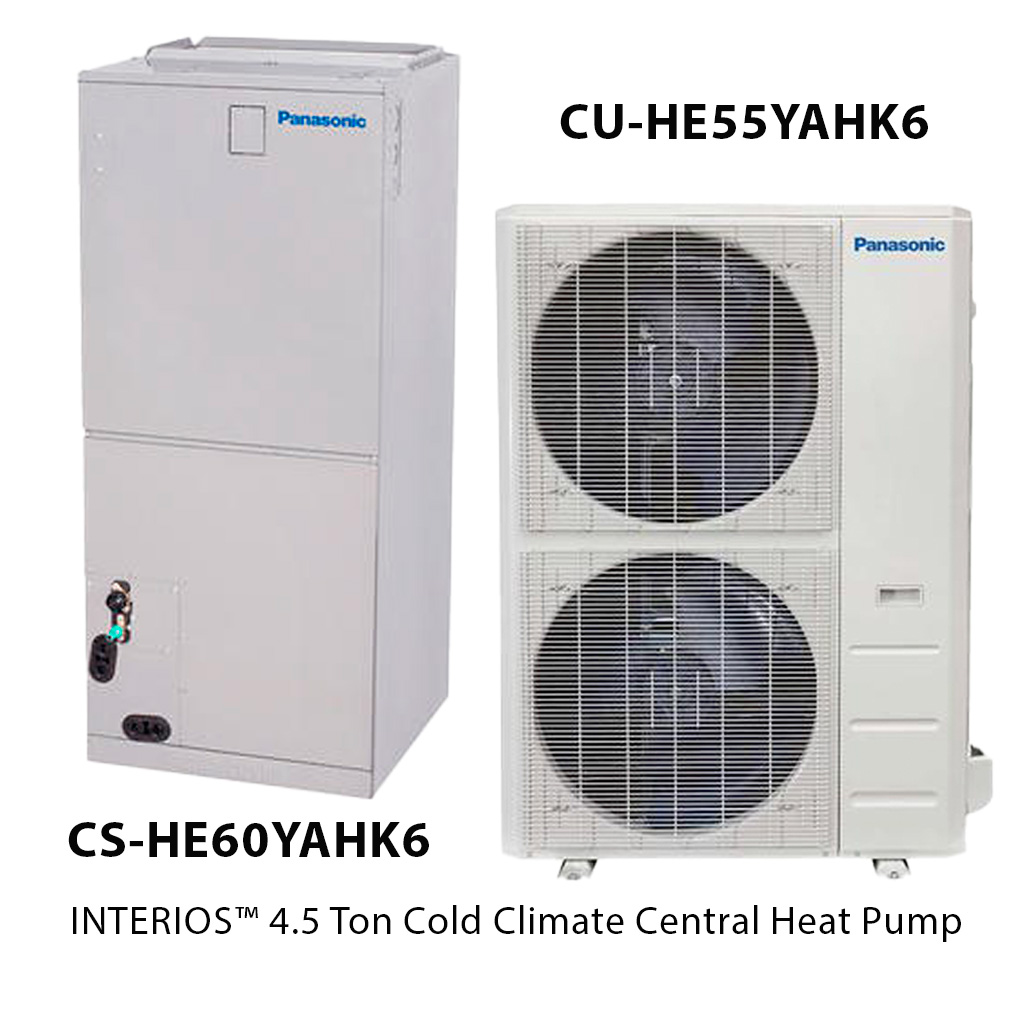 panasonic-interios-4.5-ton-cold-climate-central-heat-pump-CU-HE55YAHK6, CS-HE60YAHK6